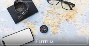 elitelia insights 183 day rule tax residency imagen editorial Passport smartphone and map used to document international tax residency travel