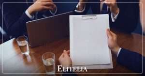 Buyers and sellers reviewing documents for a private off-market transaction